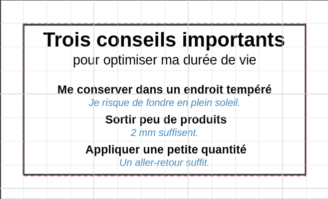 Conseils utilisation déodorant push-up