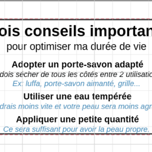 Conseils utilisation savons solides