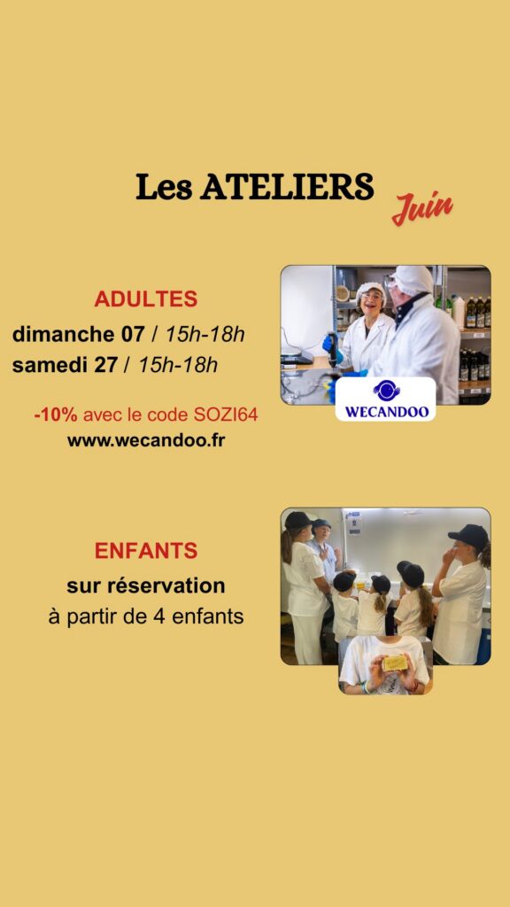 Planning des ateliers