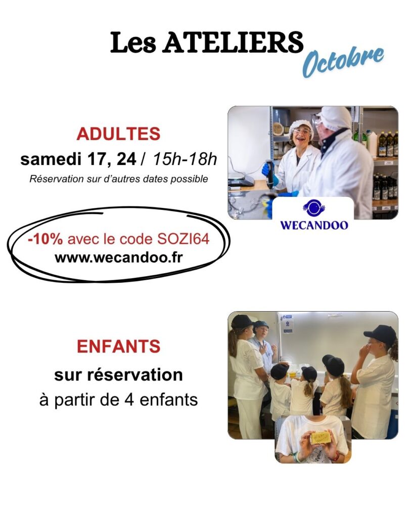 Dates des ateliers de fabrication de savon à froid pour adultes et enfants en octobre 2026 à la savonnerie Les Savons de Solène, réservation Wecandoo